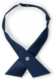 PCA | Solid Navy Cross Tie for Women | 6th - 12th Grade